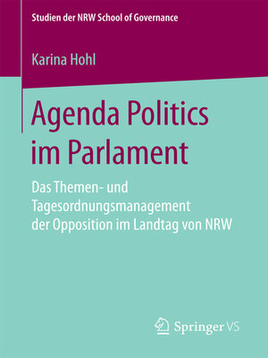 cover image of Agenda Politics im Parlament